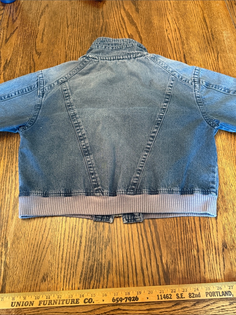 Nike vintage Challenge Court  Acid Wash Denim Bomber Jacket Agassi - Picture 11 of 16